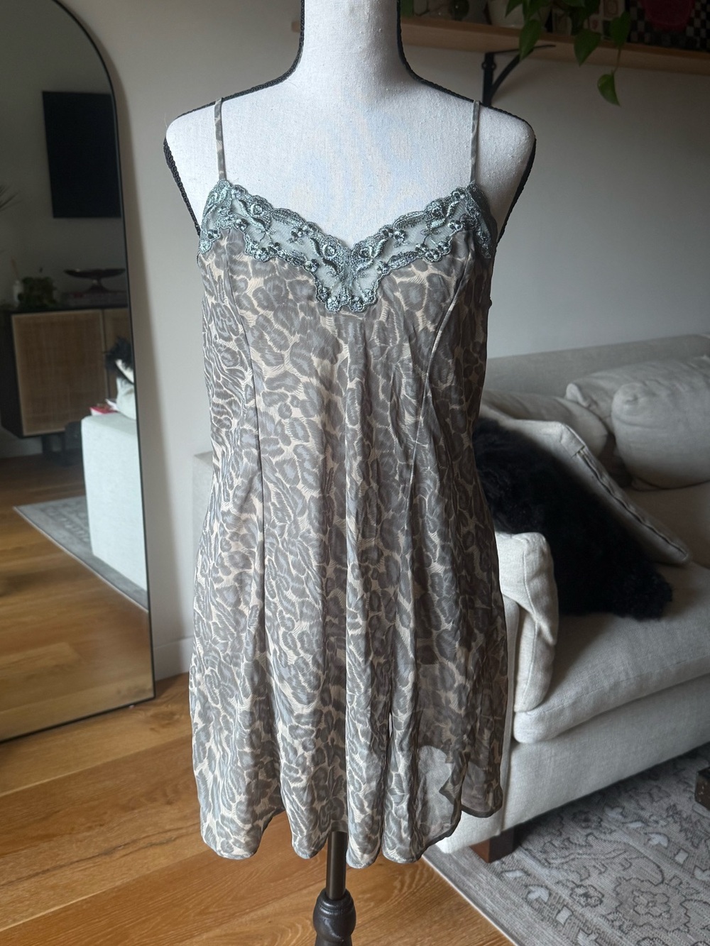 Vintage Victoria’s Secret Leopard Slip Dress